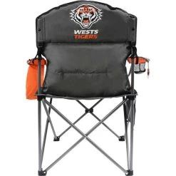 NRL Wests Tigers Camp Chair -Skeeter Hawk Shop BCF 343752 04 hi res