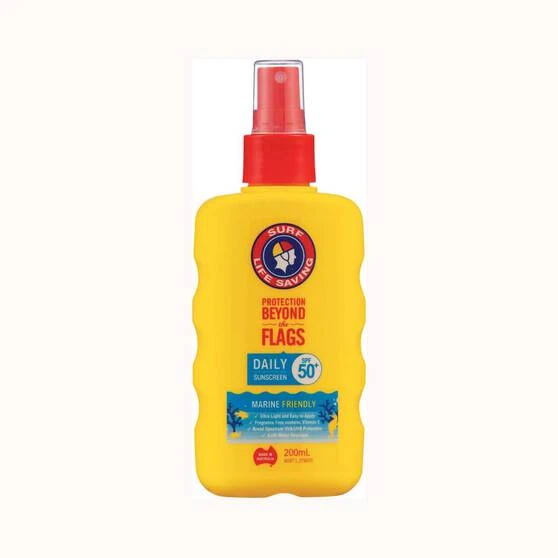 Surf Life Saving SPF50+ Daily Spray Sunscreen 200ml 2 Surf Life Saving SPF50+ Daily Spray Sunscreen 200ml