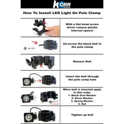 Hardkorr LED Plastic Pole Clamp -Skeeter Hawk Shop BCF 417357 05 hi res