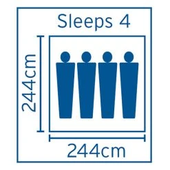 Coleman Excursion Instant Up Tent 4 Person -Skeeter Hawk Shop BCF 521166 03 hi res