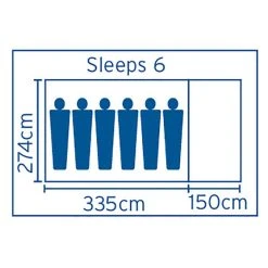 Coleman Excursion Instant Up Tent 6 Person -Skeeter Hawk Shop BCF 521167 02 hi res