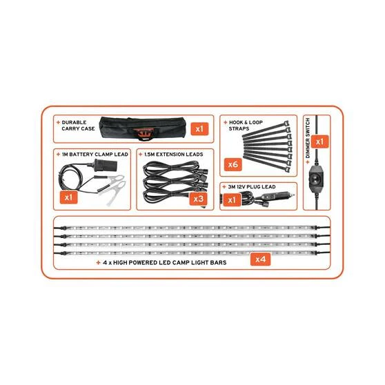 XTM 4x4 Accessories XTM 4 Bar Light Kit 3 XTM 4x4 Accessories XTM 4 Bar Light Kit
