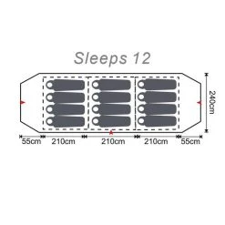 Wanderer Kalbarri Instant Tent 12 Person