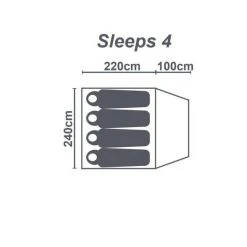 Wanderer Magnitude Dome Tent 4 Person