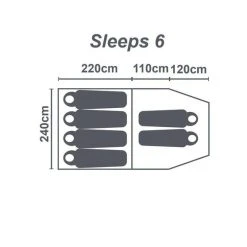 Wanderer Magnitude Dome Tent 6 Person