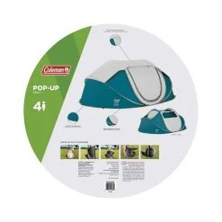 Coleman Pop Up 4 Person Tent -Skeeter Hawk Shop BCF 596834 03 hi res