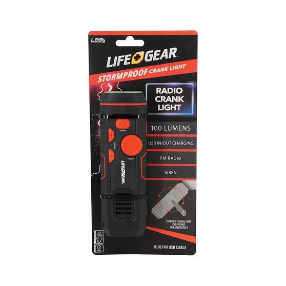 Life Gear USB Crank Radio Torch 4 Life Gear USB Crank Radio Torch - Image 2