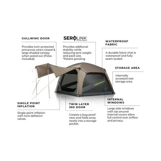 Zempire Pronto 5 V2 Inflatable Air Tent 8 Zempire Pronto 5 V2 Inflatable Air Tent - Image 6